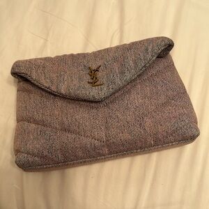 Ysl denim clutch